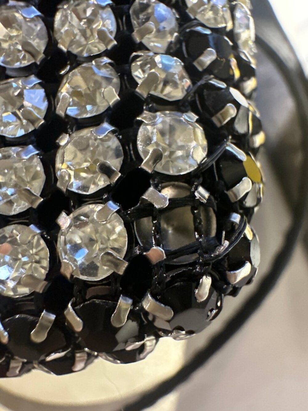✨🖤 Bari Lynn Rhinestone Checkerboard Shoulder & Crossbody Purse 🖤✨ - Picture 10 of 11